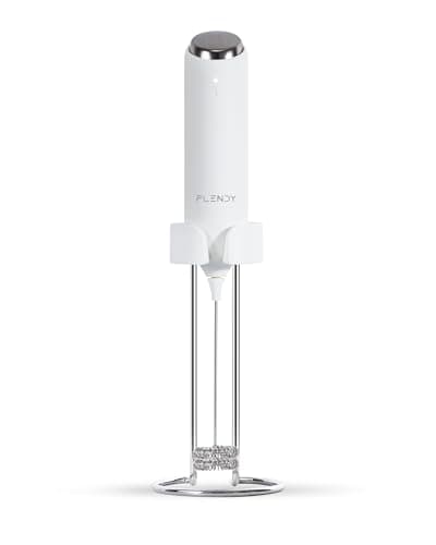 Flendy Wiederaufladbarer Hand Milchaufschäumer Stab für Kaffee, Matcha und Proteinshake, Mini Milchaufschäumer elektrisc