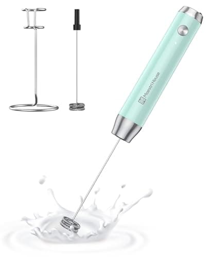 MaestriHouse wiederaufladbarer Milchaufschäumer für Küche und Bar, elektrisch wasserdicht, ClimatePartner certified, 2 S
