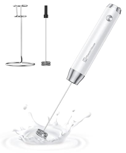 MaestriHouse wiederaufladbarer Milchaufschäumer für Küche und Bar, elektrisch wasserdicht, ClimatePartner certified, 2 S