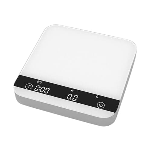**Sharplace Mini-Kaffeewaage mit Timer für Kaffeesincible, präzise KüchenWaage, 2 kg/0,1 g, wiederaufladbare, perfektes