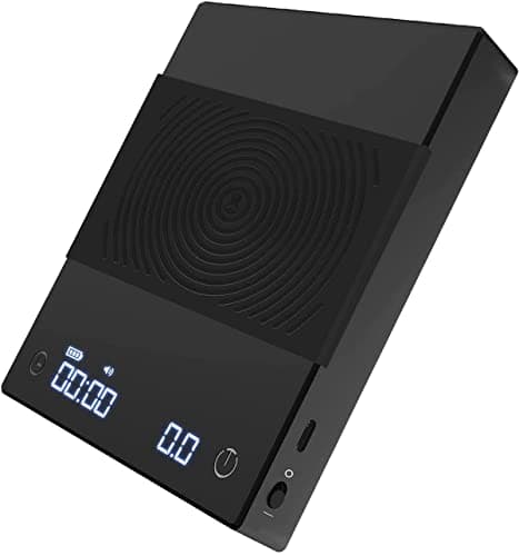 TIMEMORE Digitale Kaffeewaage, 2000 g, Espresso-Zubereitung optimieren mit Timer und genauem Gewichtsmessung (Schwarz)