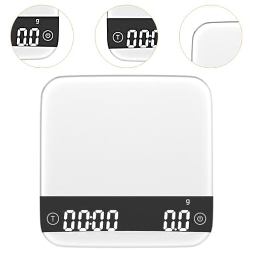 **Sharplace Mini-Kaffeewaage mit Timer für Kaffeesincible, präzise KüchenWaage, 2 kg/0,1 g, wiederaufladbare, perfektes