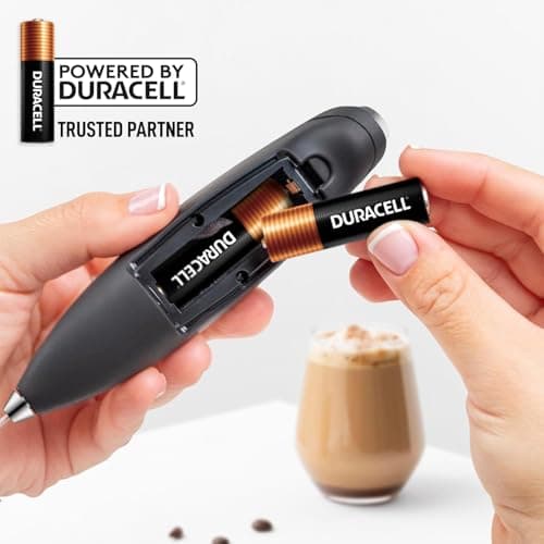 Zulay Starkwertiger Milchaufschäumer Elektrisch Stab – Ideal für Barista – Elektrischer Milchschäumer für Professionelle
