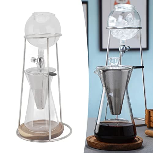 600 ML Tropfturm-Kaffeemaschine, wiederverwendbare Eiskaffeemaschine aus Borosilikatglas für Cafés zu Hause, Küchenkaltg