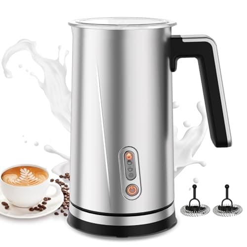 Elektrischer Milchaufschäumer 4 in 1 Heißer Kalter Milchschaum Geräuschloser Heiße Schokolade Latte Cappuccino Macchiato