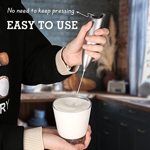 SIMPLETASTE Elektrischer Milk Frother für Cappuccino und Latte Art mit 2 Batterien
| SIMPLETASTE Handheld Schaumbereite
