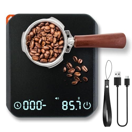 Mucek Präzise Espresso Waage 0,1 g Timer Küchenwaage Kochen Backen