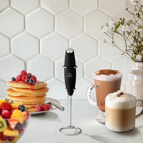 Zulay Starkwertiger Milchaufschäumer Elektrisch Stab – Ideal für Barista – Elektrischer Milchschäumer für Professionelle