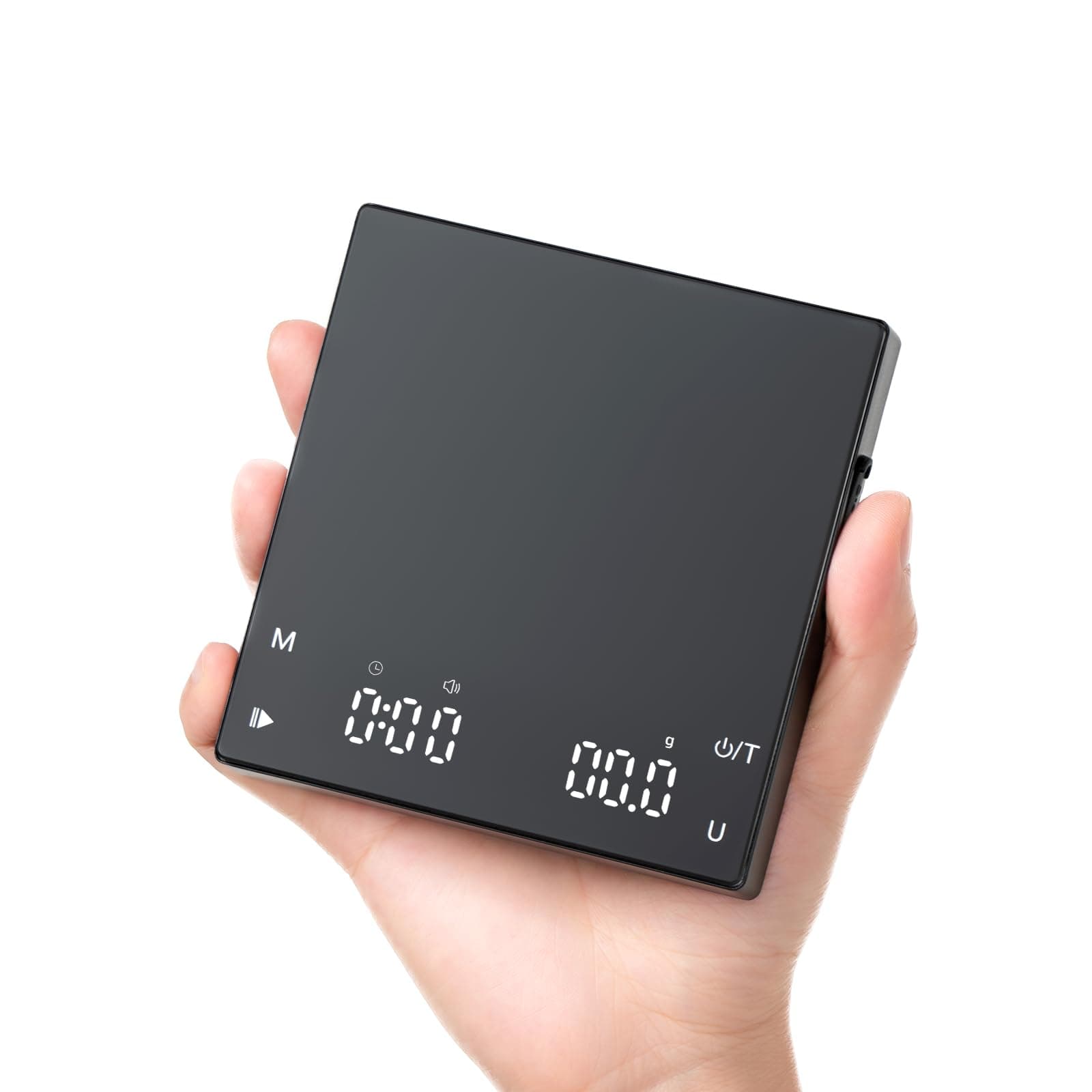 Meilen Mini-Kaffeewaage mit Timer für Espresso, Pour-Over, Drip (Schwarz)
| Meilen 2 KG/0,1G Präzise Espresso Waage, Wi