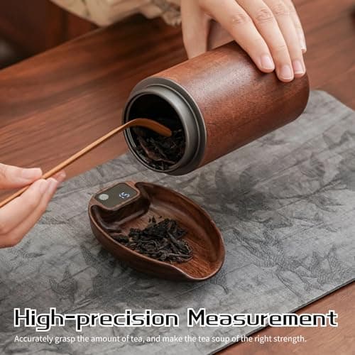 Mini-Kaffeewaage mit Timer für Zuhauseaccurate Teewaage aus Holz