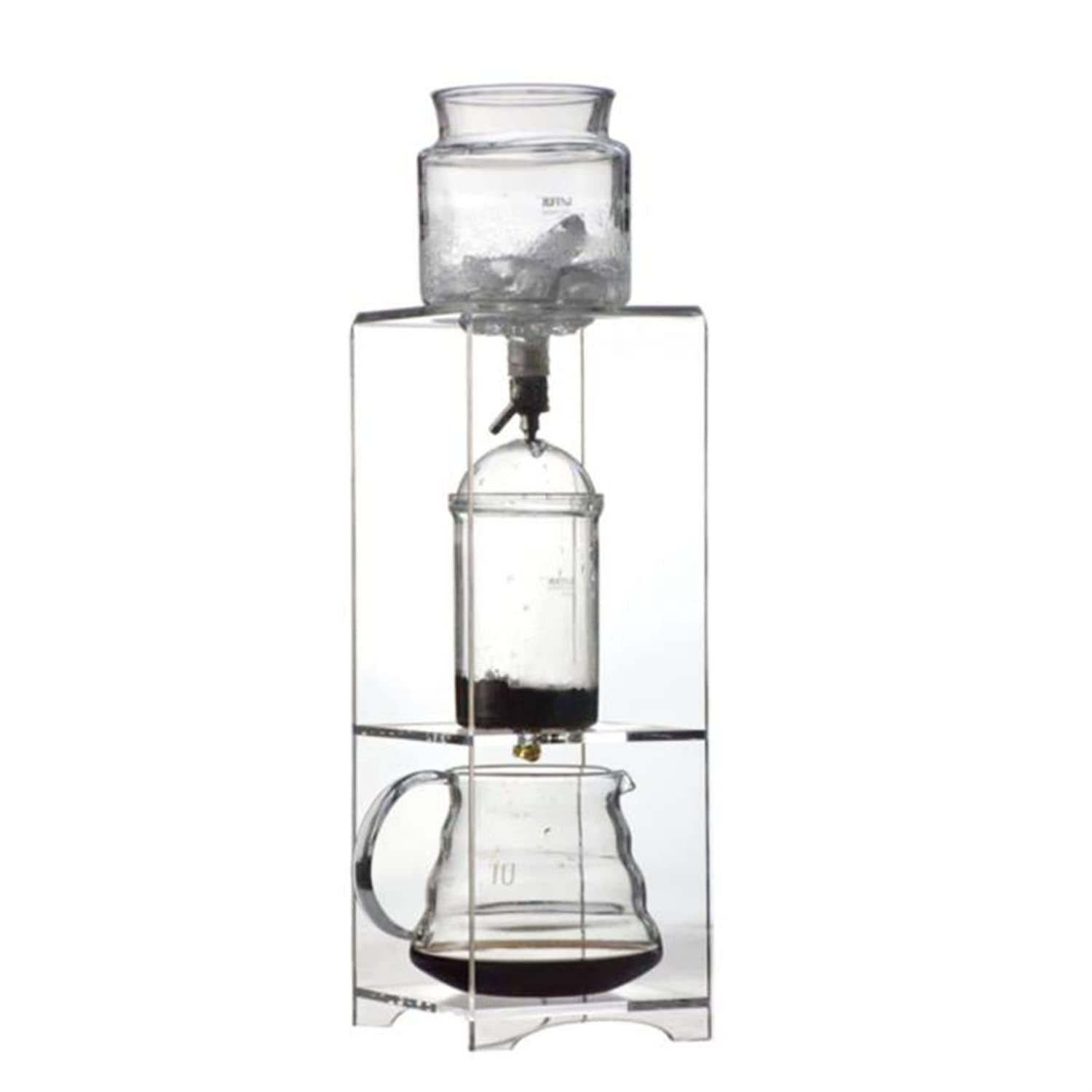KAYLA-lan Cold Brew Coffee Maker 780 ml Slow Drip klar Einweihungsgeschenk aus Glas mit Acrylrahmen