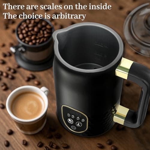 Elektrischer Milchaufschäumer - Automatischer Temparaturkontrollheißer Schokolade Schaum für Cappuccino und Latte