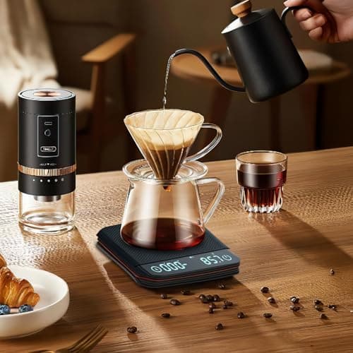 Mucek Präzise Espresso Waage 0,1 g Timer Küchenwaage Kochen Backen