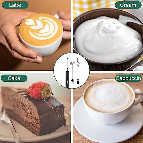 Elektrischer Milchaufschäumer Weinsamkeit 3 Heads USB-Stab Edelstahl Kaffee Latte Macha Cappuccino